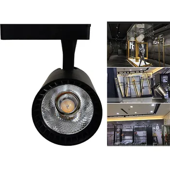 

220VAC COB LED Track Lighting 240Lm Led Rail Lamp Spotlights Light Lighting Fixture for Shop Store --M25