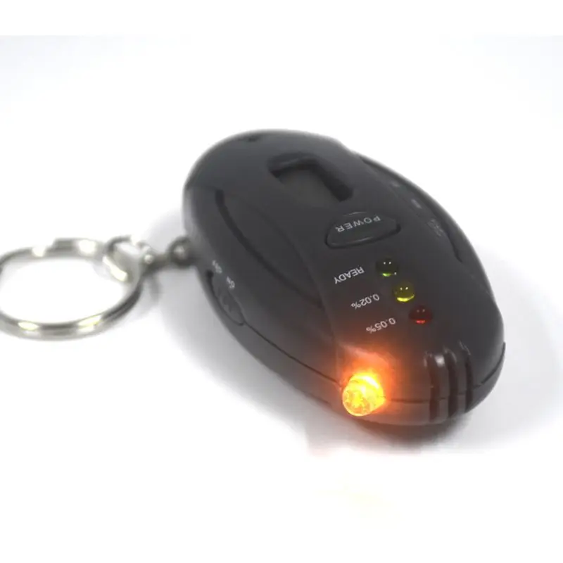 Мини-Алкотестер портативный чувствительный Тестер дыхания сигнальные огни Точный Цифровой ЖК-дисплей легкий карманный размер