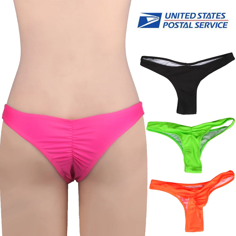 2016 Women Swim Brief Bikini Triangle Swimwear Biquines Brasileiros Biquini Moda De Praia Bikini Bottom Underwear Size S-XL