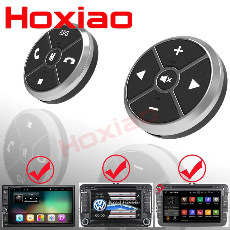 

Auto Universal Wireless Car Steering Wheel Remote Controls Button For Stereo DVD GPS player