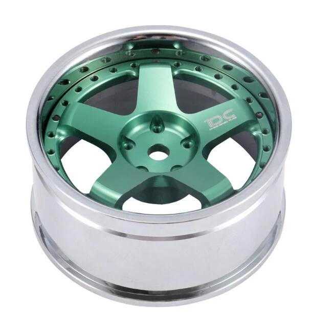 

Free Shipping 4PCS 1/10 Scale RC Drift Car Model Wheel Hub GF Metal Aluminum Alloy Wheel Hubs Green Flash Version Spare Parts