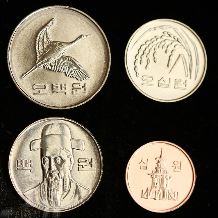

4 PCS SET COINS OF South Korea Republic of Korea