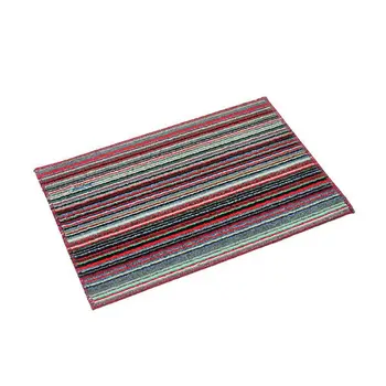

Polyester Fibre Stripe Carpet Absorbent Toilet Non Slip Slide-proof Floor Mat