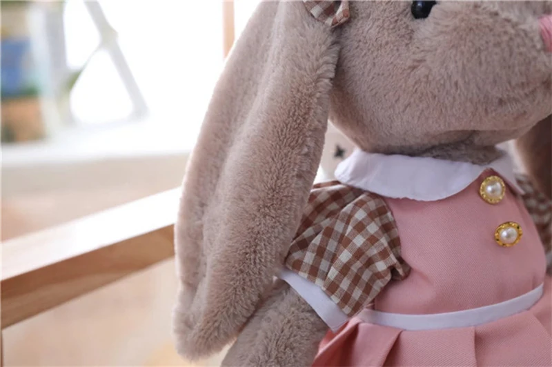 1 шт. 32 см мультипликационный кролик в стиле кавай плюшевые игрушки Банни с юбкой мягкая набивная кукла животных дети обувь для девочек на