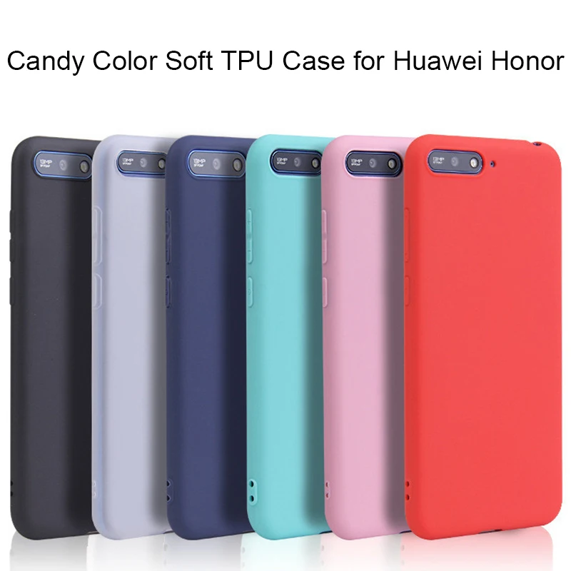 Чехол для Huawei Y9 Y5 Y6 Y7 Prime 2018 карамельного цвета Honor 6A 6C 7A 7C Pro 5X 6X 7X 8X мягкий чехол 8 9 10