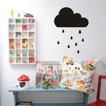 Милая клейкая пленка на стену с большим облаком съемная и водонепроницаемая без загрязнения для детской спальни стикер домашнего декора