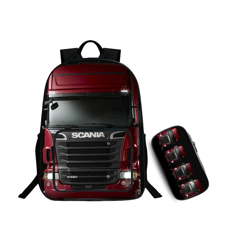 Школьный рюкзак Scania для студентов школьные сумки с 3D принтом подростков мужские