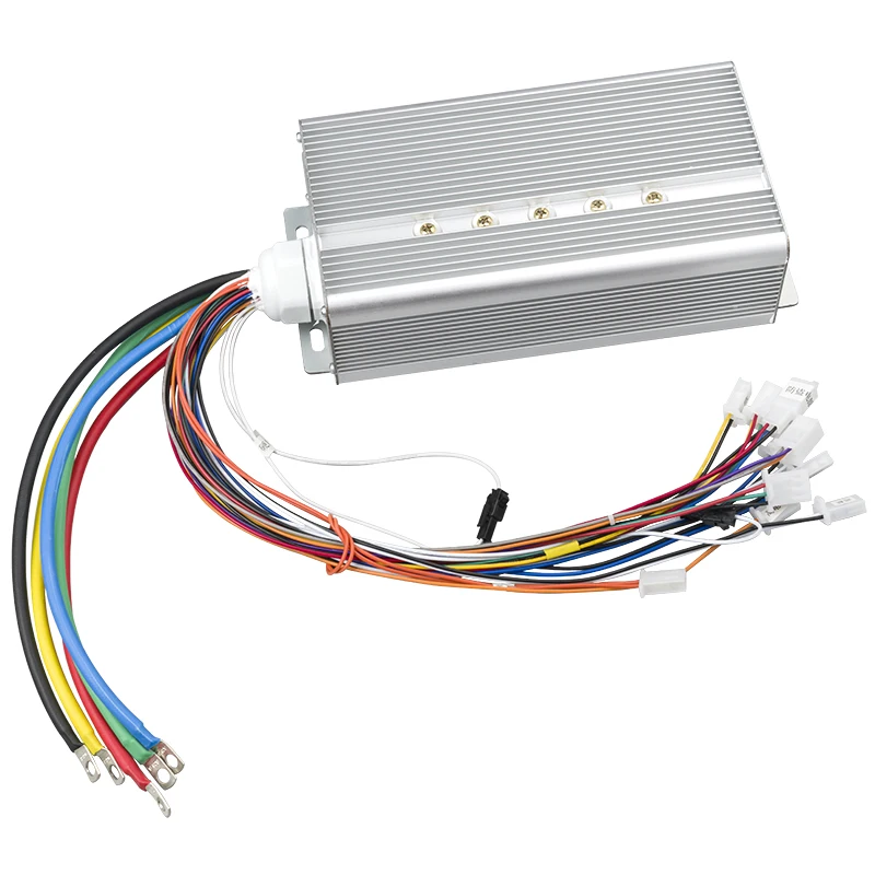 Бесщеточный контроллер 48V 72V 3000W 50A 24Mosfet 120 градусов фазовый Электрический