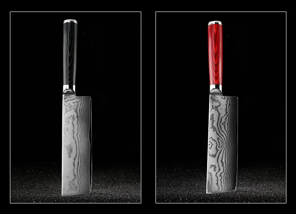 FINDKING новые 6,5 дюймов Ножи nakiri Дамасская сталь лезвие дамасский нож шеф-повара 67 слоев дамасский кухонный нож