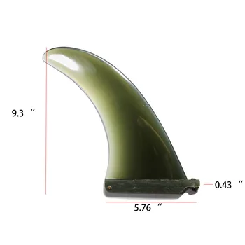 

dark green fiberglass single fin for sup board surfing