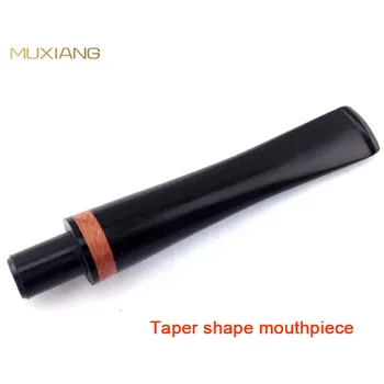 

Tube Holder Mouthpiece Acrylic Straight Tapered Tobacco Pipe Filtro Conico with Briar Wood Ring Tobacco Pipe Mouthpiece be0023