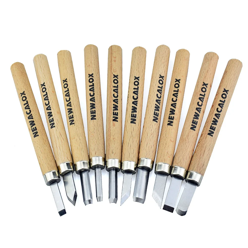 10pcs Woodcut Knife Scorper Wood Carving Tools Cutter Graver Engraving