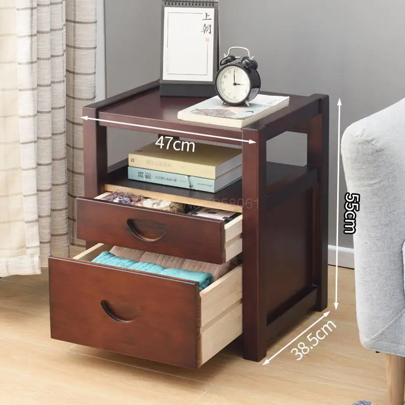 Сплошная деревянная прикроватная Столик Маленький Мини Простой хранения сосновые шкафы простые креативные спальни боковой шкаф - Цвет: ml9
