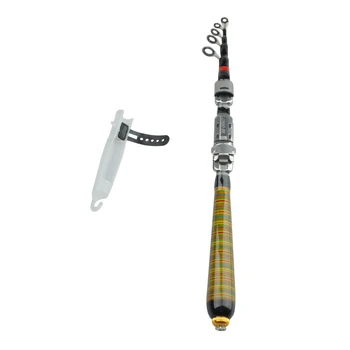 

2.1M 6.89FT Telescopic Fishing Rod Travel Spinning Lure Rod Raft Pole Carbon Fiber