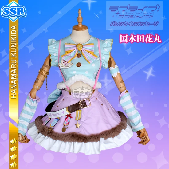 [В наличии] 2018 аниме Love Live Sunshine Aqours Kunikida Hanamaru Рождественская униформа для хора