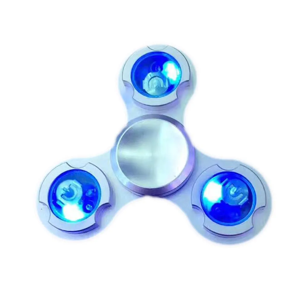 

Triangular Spinner Hand Handle Metal Stress Reliever Spiral Gifts Toys EDC HandSpinner Fingertips Toy Luminous Finger Gyro