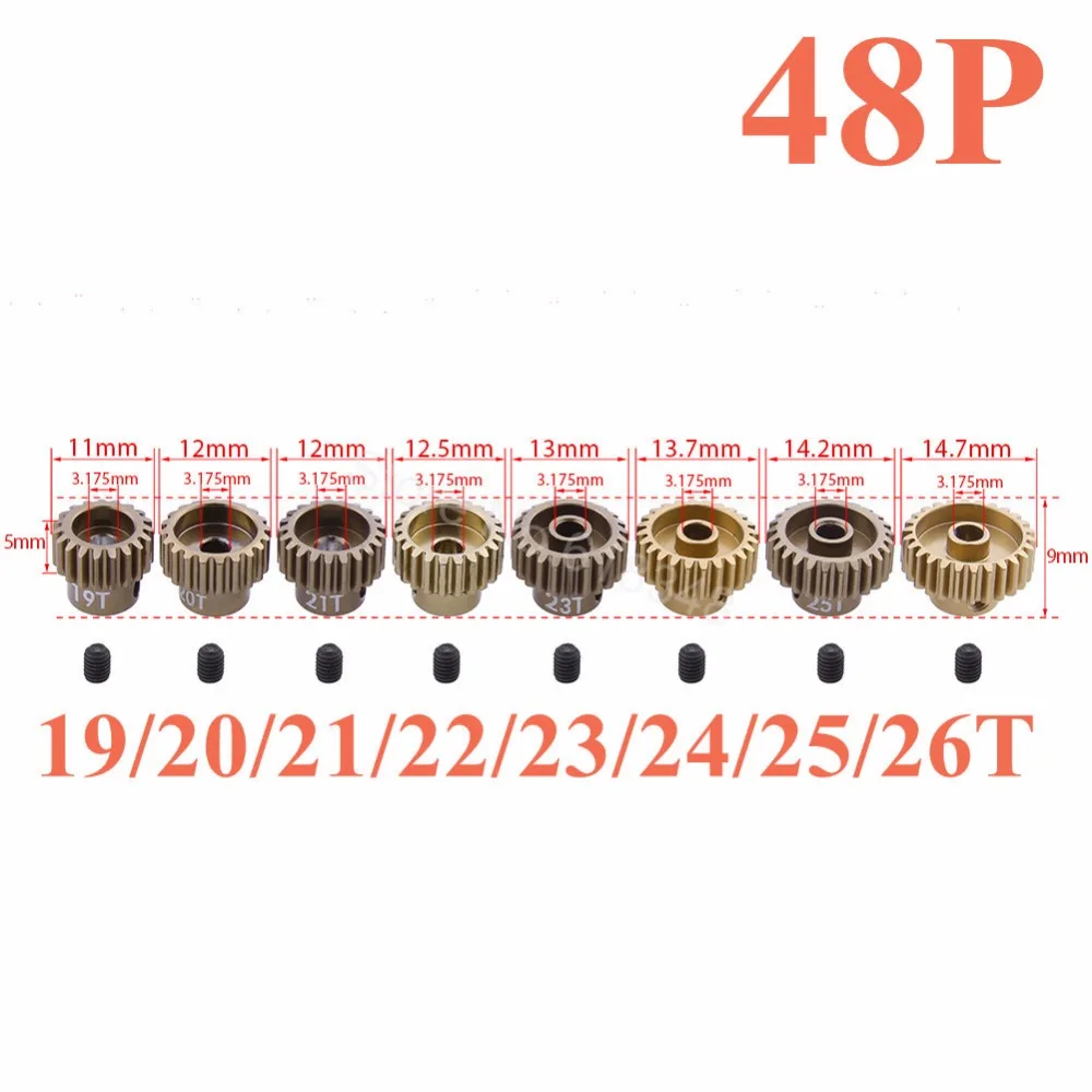 Шестерня мотора 48 P шестерня шестерни металла 19T 20T 21T 22T 23T 24T 25T 26T 28T шаг 3 175 мм