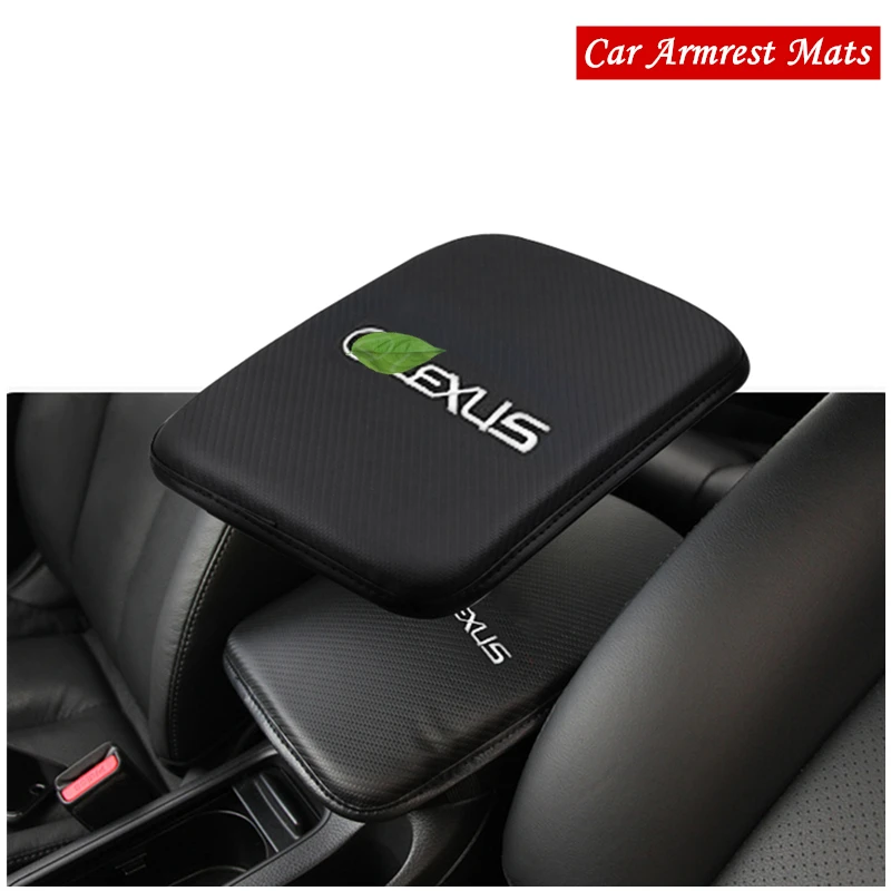 

Car Accessories Interior Sticker Black For LEXUS RX270 ES200 GX GS LS LX NX IS300 GS CT200h Carbon Fiber Car Armrest Pads Cover