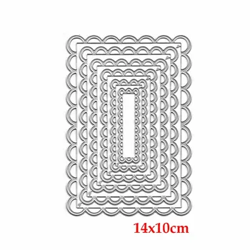 

Scallop Lace Edge Stitched Metal Cutting Die Stencils Template for Scrapbooking Paper Album Cards Gift Decor Punch Die Cut 2019