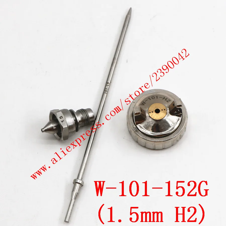 W-101 ручной пистолет распылитель форсунки, 1,0/1,3/1,5/1,8 мм, сделано в Японии, комплект насадок, W101 насадка комплект - Цвет: 152G(1.5mm H2 Cap)