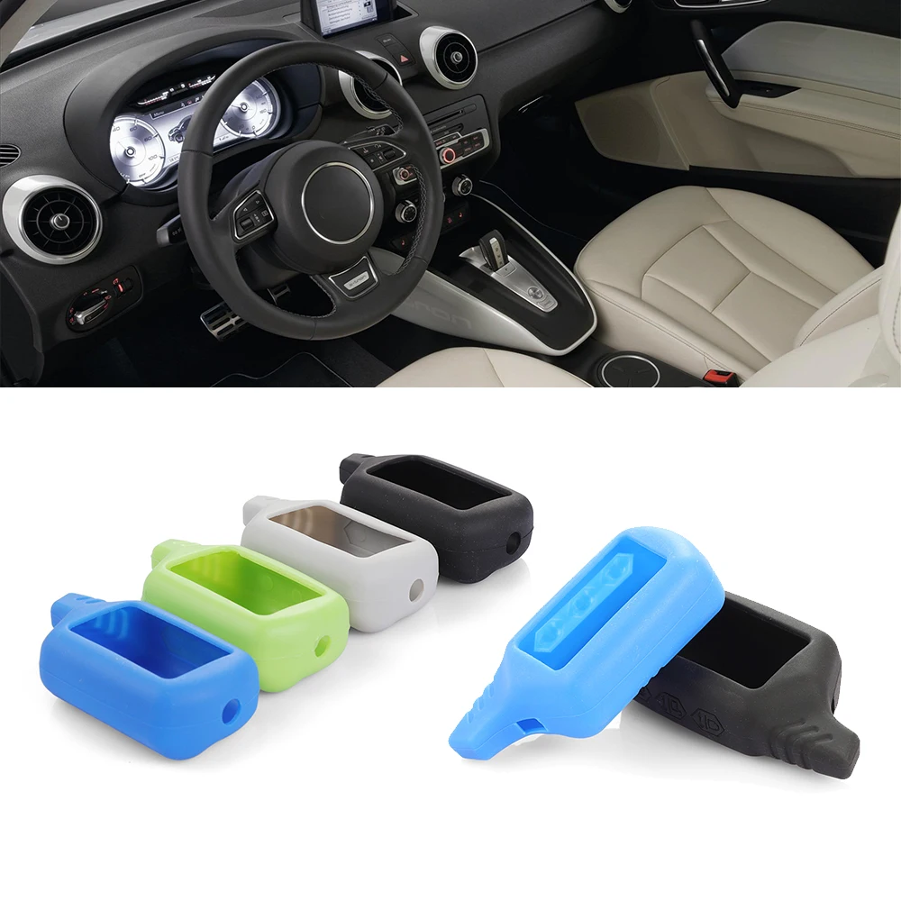 

Silicone B9 B6 LCD Body Car button Cover Key Case 2 Way Car Alarm For Starline B9 B91 B6 B61 A91 A61 V7 Protective Key Chain