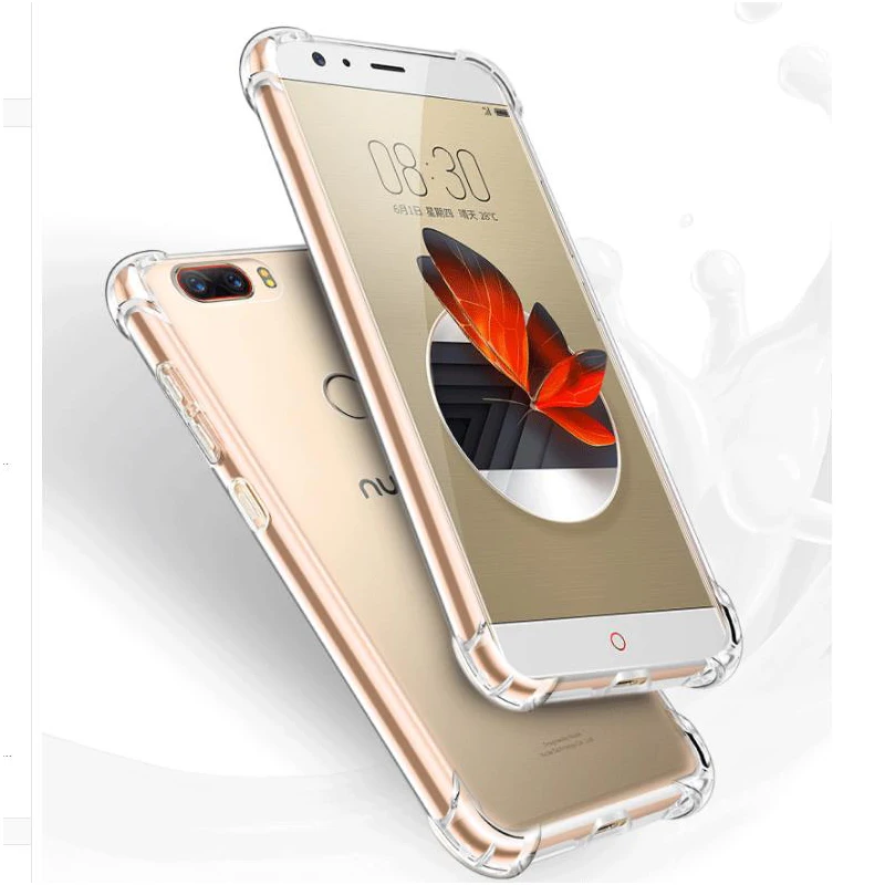 

For Nubia Z17 lite case transparent Soft TPU shell back cover For NubiaZ17 lite Heavy Duty Protection Covers Cases