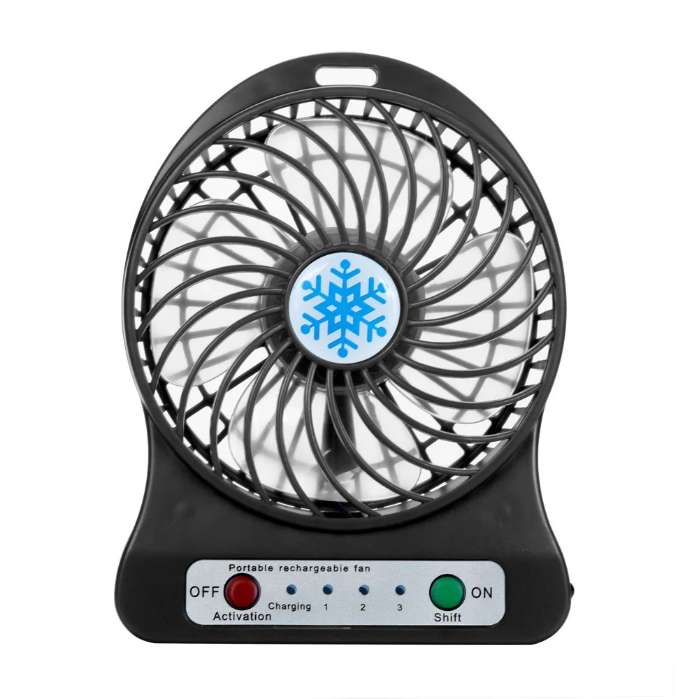

Desk Fan LED Portable USB Rechargeable Dorpshipping