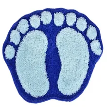 40x60 см мультфильм ноги Фиолетовый толстый плюшевый тканевый ковер коврики с ворсом коврик для ванной Противоскользящий