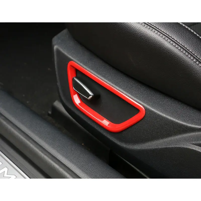 2018 аксессуары для интерьера новый Ford Mustang 2015 2016 Красный ABS Кнопка регулировки