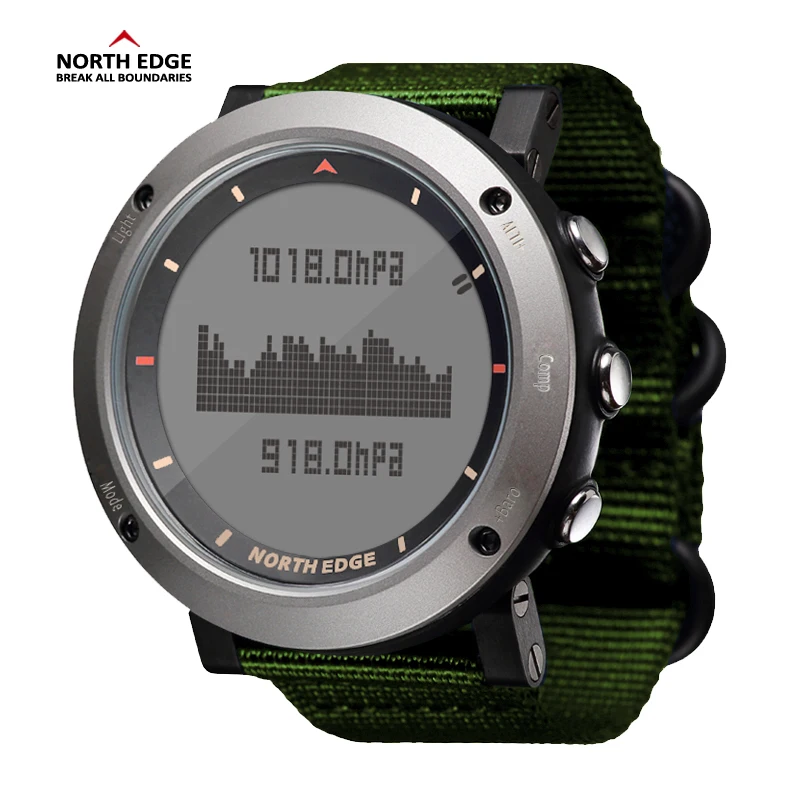  NORTH EDGE Men Sport Watch Altimeter Barometer Compass Thermometer Pedometer Calorie Hand Clock Dig - 32888520783