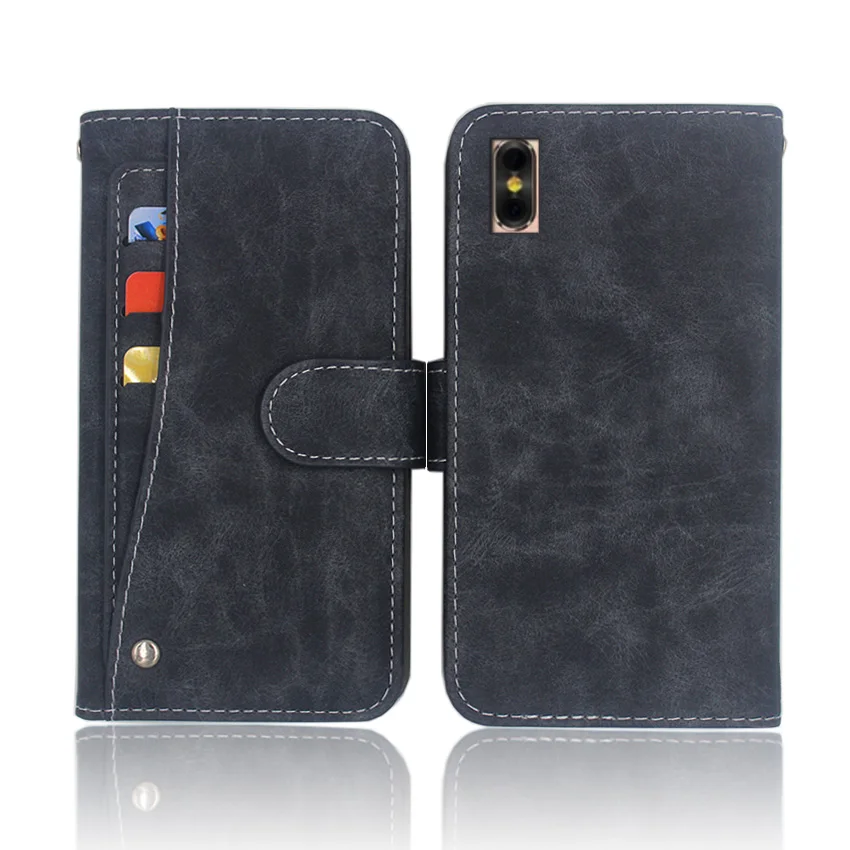 

Hot! DEXP B355 Case High quality flip leather phone bag cover Case For DEXP B355 with Front slide card slot