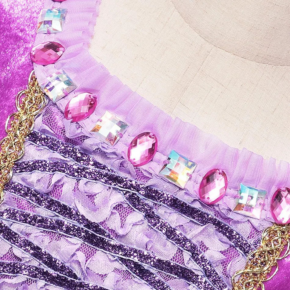 Girls Summer Rapunzel Dress with Tassel (9)