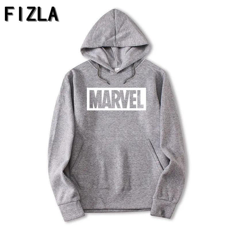 FIZLA, новинка, брендовые кофты с капюшоном "marvel", для мужчин, высокое качество, с длинным рукавом, повседневная мужская толстовка, толстовки, с принтом marvel, худи, спортивные костюмы для мужчин