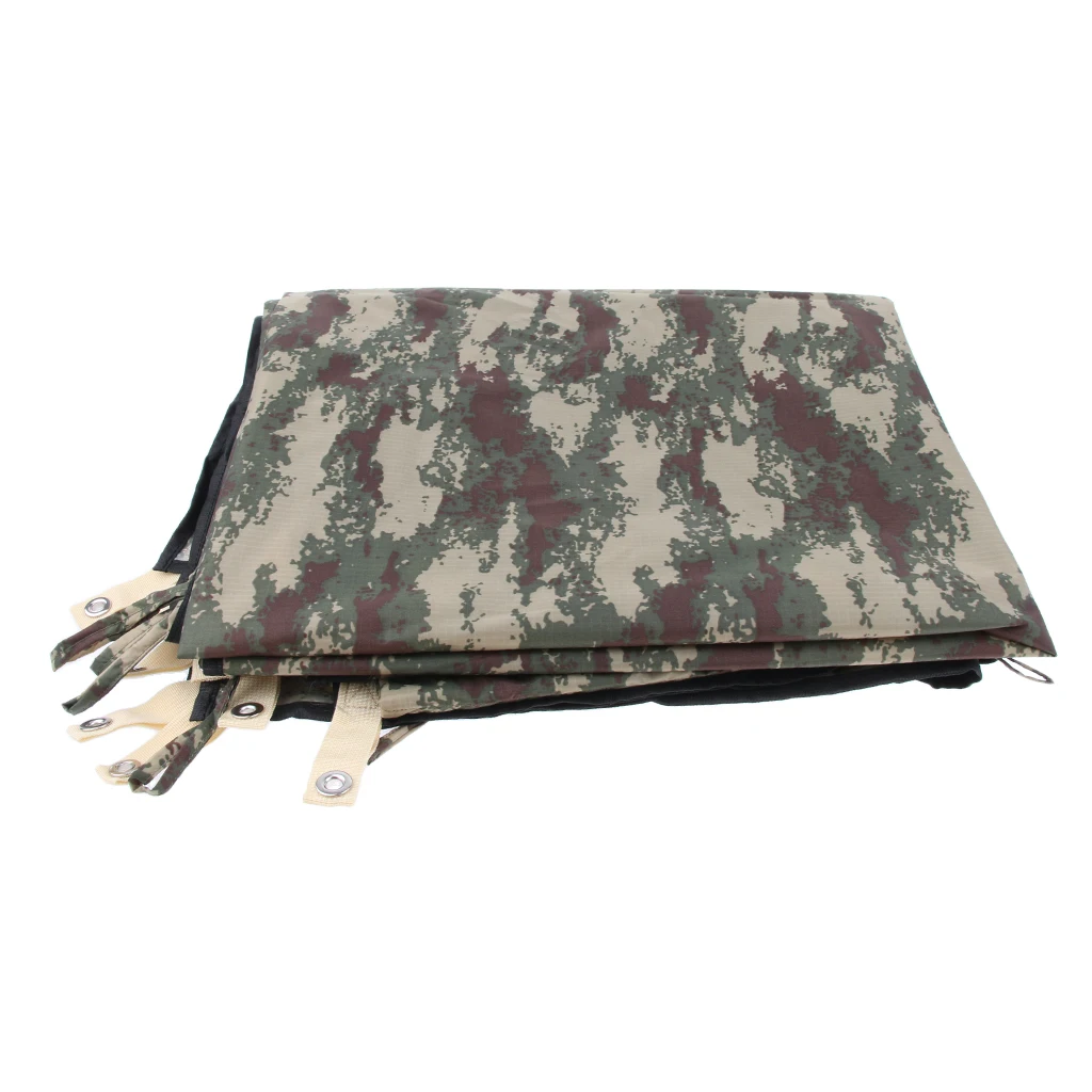 Heavy Duty Waterproof Truck Camouflage Tarp with Grommets, UV Resistant, Outdoor Tarpaulin Cover for Boat, Camping, Tent