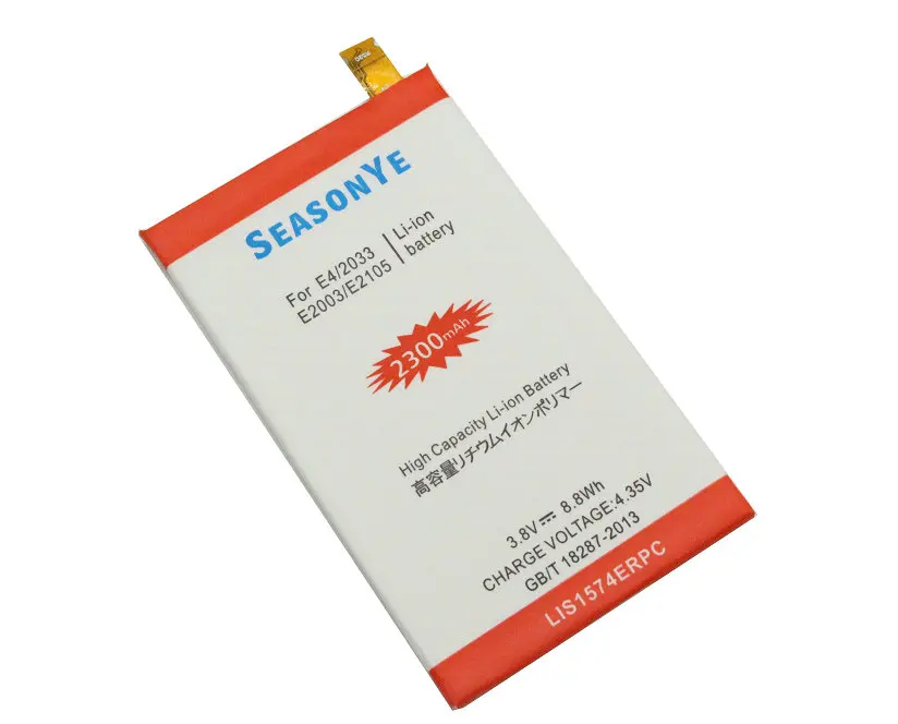 Seasonye 2 шт./лот 2300mAh / 8.8Wh LIS1574ERPC Сменный аккумулятор для E4 E2003 E2033 E2105 E2006 E2043 E2053 E2014