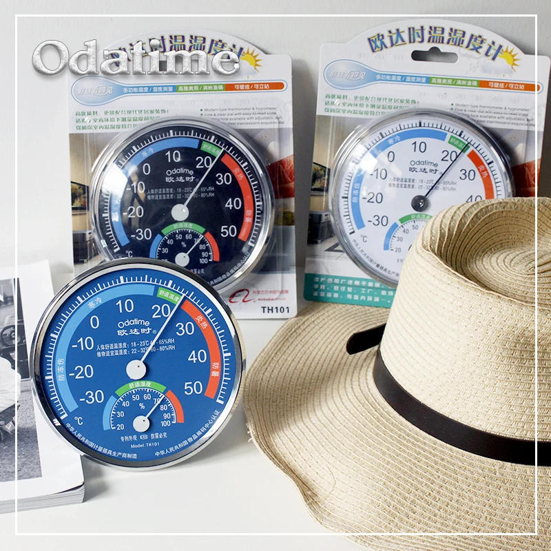 

Wholesale Odatime Temperature Instrument Thermometer/Humidity Meter Indoor Wall Mounting or Standing Hygrometer&Thermoter