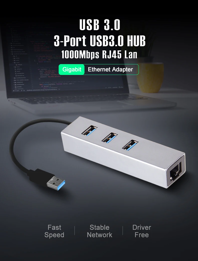 Ofccom USB 3,0 Hub Ethernet сетевой адаптер 3 Порты USB 3,0 концентратор для RJ45 Lan 10/100/1000 м сетевая карта для Macbook оконные рамы