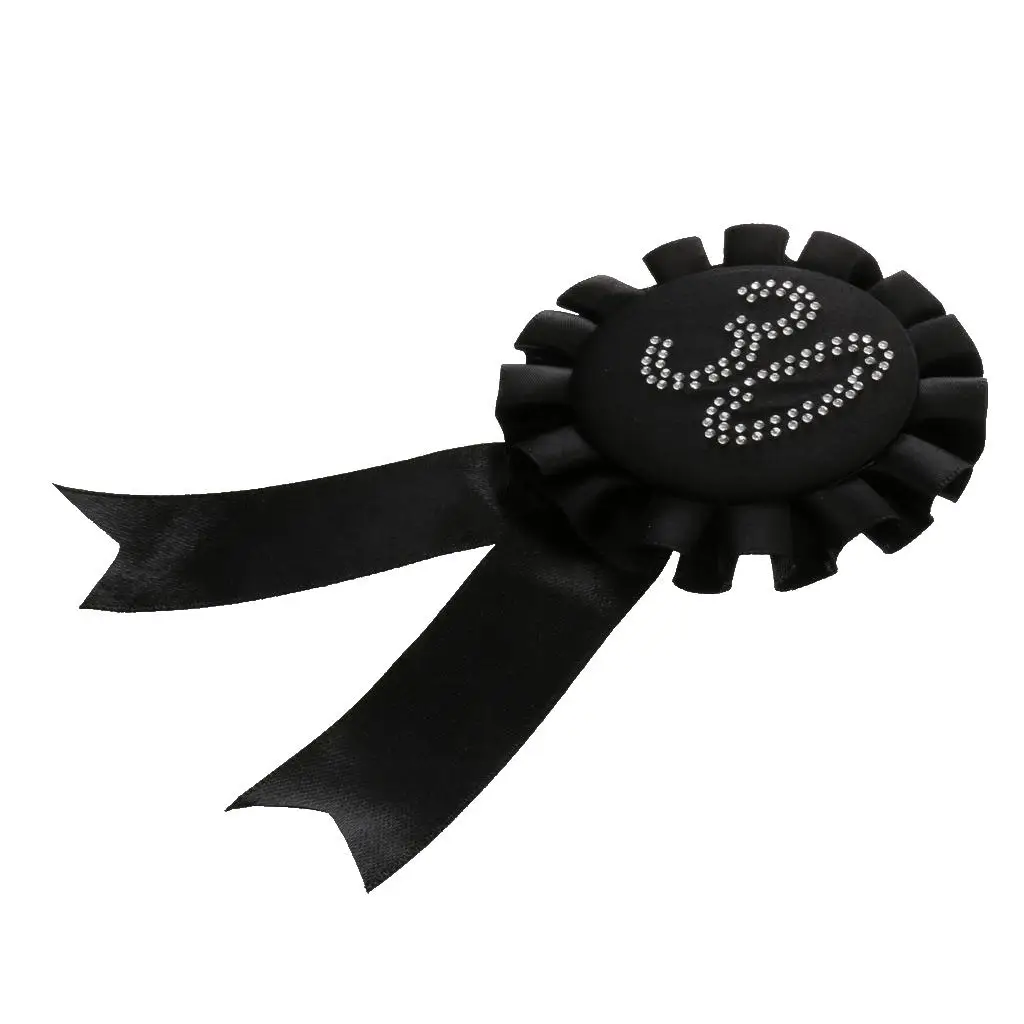 Glitter Award Ribbon Brooch Pin Number 30 Badge Rosette Hen Night Bachelorette Party Accessories