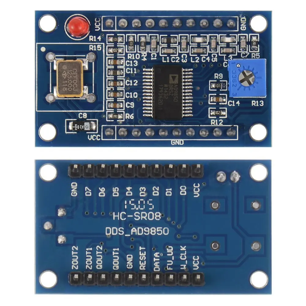 Новый стиль IC AD9850 DDS генератор сигналов Модуль 0 40 МГц 2 синусоида и квадратных