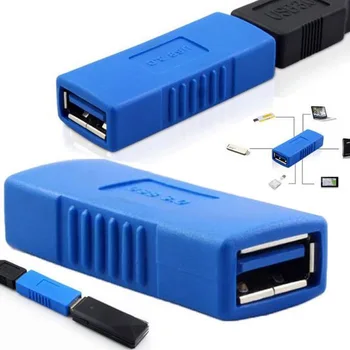 

2Pcs USB 3.0 Type A Female To Female Adapter Coupler Gender Changer Connectors UY8