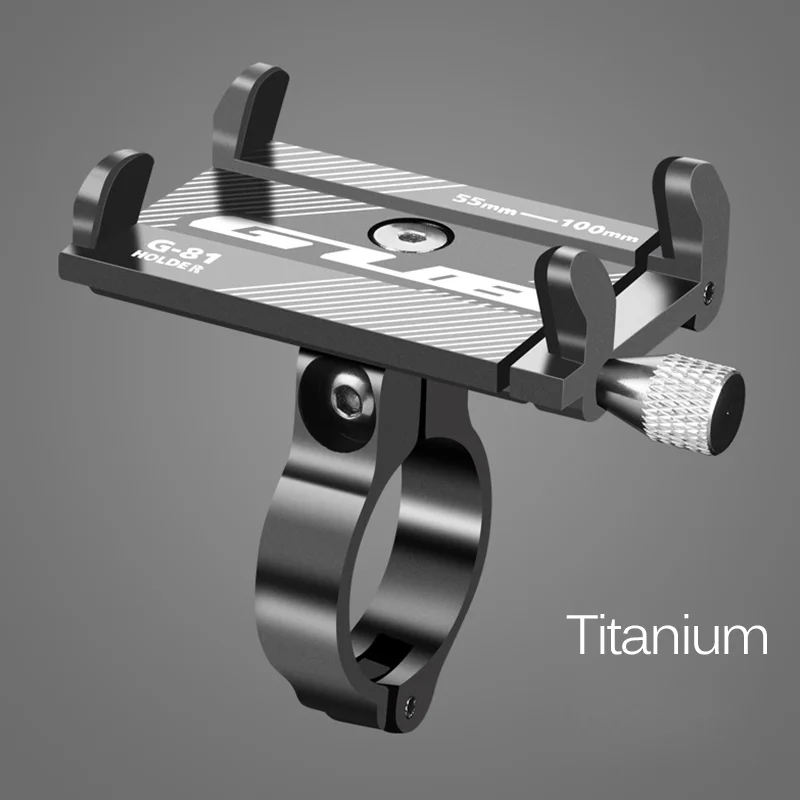 GUB, универсальный держатель для телефона на велосипед, 3," до 7,15", держатель для смартфона, gps, MTB, велосипедная поддержка для Iphone 7, 8, XS, huawei - Цвет: G81-Titanium