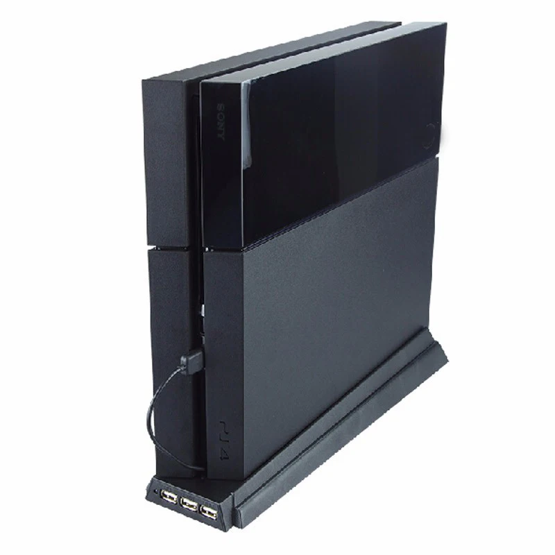 

PS4 Vertical Stand + Built in Cooling Fan + 3 Ports USB HUB Charging Station for Sony Playstation 4