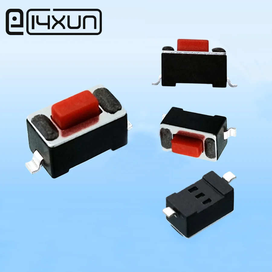 50 шт. 3x6x4.3мм SMD тактильный Такт кнопочный переключатель 2 микропереключатели