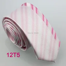 YIBEI coahella Ties модный бренд розовый галстук ЖАККАРДОВЫЙ шерстяной из микрофибры диагональные полосы Cravats тонкие узкие галстуки