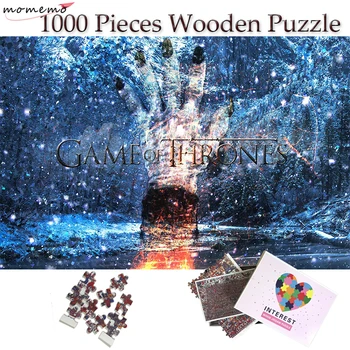 

MOMEMO Game of Thrones Jigsaw Puzzle Toys 1000 Pieces Wooden Puzzle Diy Spell Puzzle Toys for Adults Children Teenagers Gifts