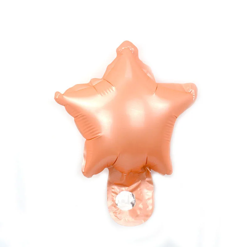 20 шт./лот 5 дюймов звезда воздушный шар разноцветный " маленькая милая звезда воздушный шар из фольги для украшения дня рождения свадебные принадлежности - Цвет: 5inch YG orange