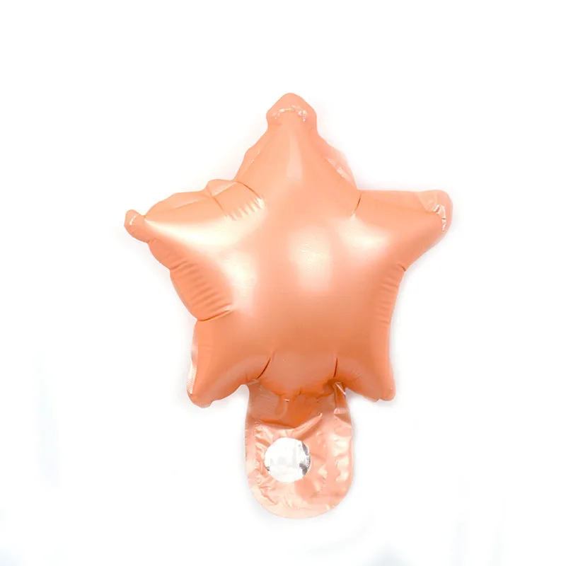 5inch YG orange 20 шт./лот 5 дюймов звезда воздушный шар разноцветный " маленькая милая звезда воздушный шар из фольги для украшения дня рождения свадебные принадлежности - Цвет: 5inch YG orange
