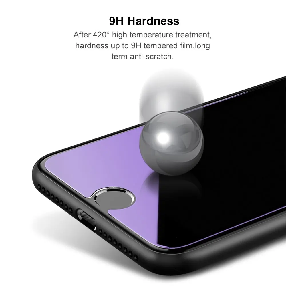 Защитное закаленное стекло для iphone X XR XS MAX 5 5C SE 6 6S 7 8 PLUS|Защитные стёкла и плёнки| |