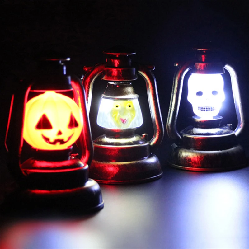 

Halloween Decoration Pumpkin Skull Witch Lamp Hanging Portable Light Holder Bar Haunted House Decoration Props supplies
