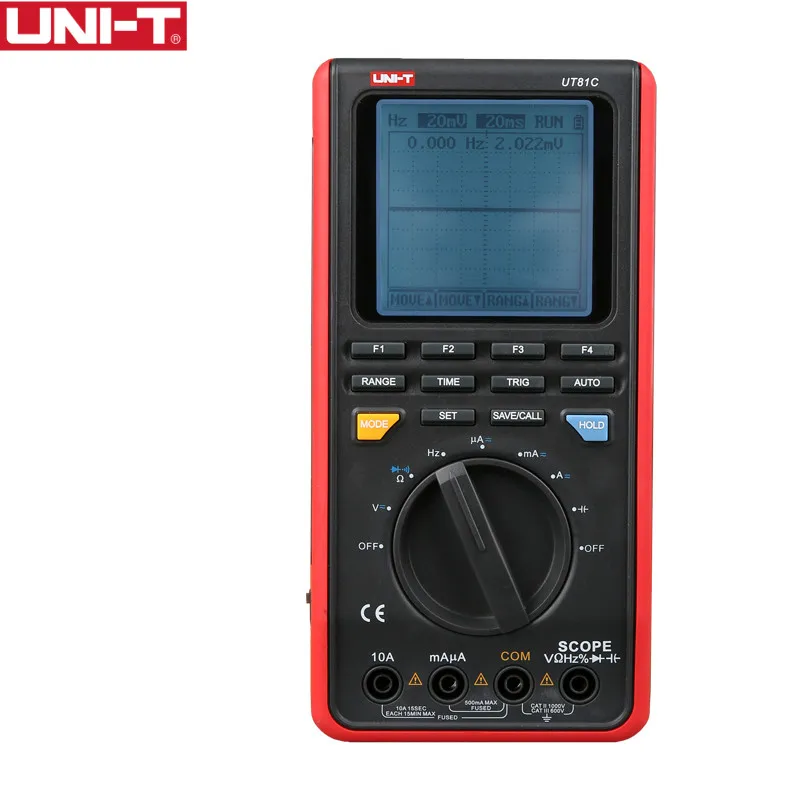 UNI T UT81C Цифровой мультиметр мини осциллограф вход Высокая чувствительность диод USB интерфейс ПК Мягкий| |